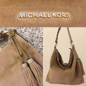 Michael Kors Elyse Suede Shoulder Bag Hobo